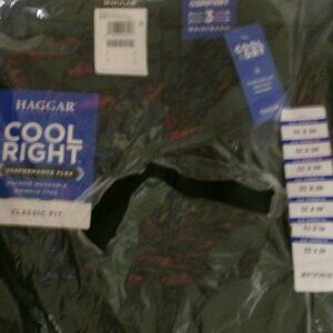 NWT Haggar Dark Gray Cool Right 40 x 32 Expandable Waist Pants